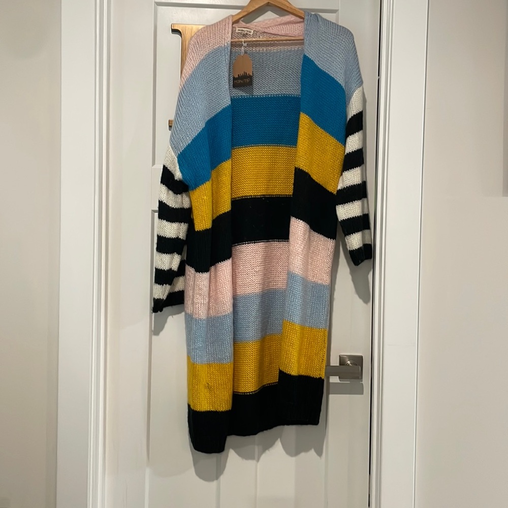NWT Multicolor cardigan sweater